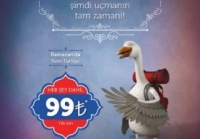 Türk Hava Yolları (THY) Ramazan’da tüm iç hat yolcularını her şey dahil 99 TL’ye uçuracak.